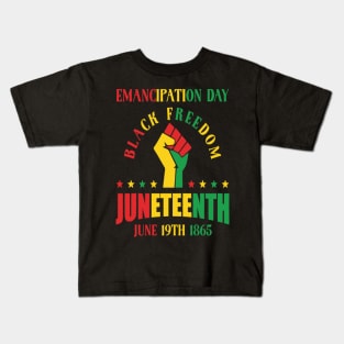 Juneteenth June 1865 Black History Kids T-Shirt